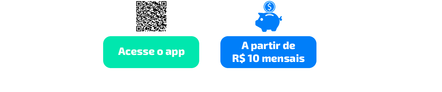 QR Code para acesso ao app e opes a partir de 10 reais mensais